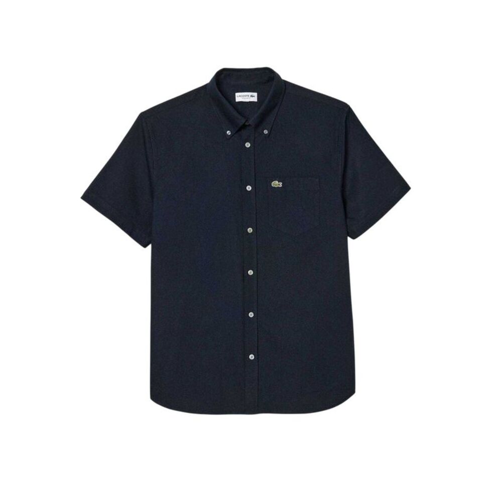 Lacoste Mens Embroidered Logo Oxford Shirt / Navy